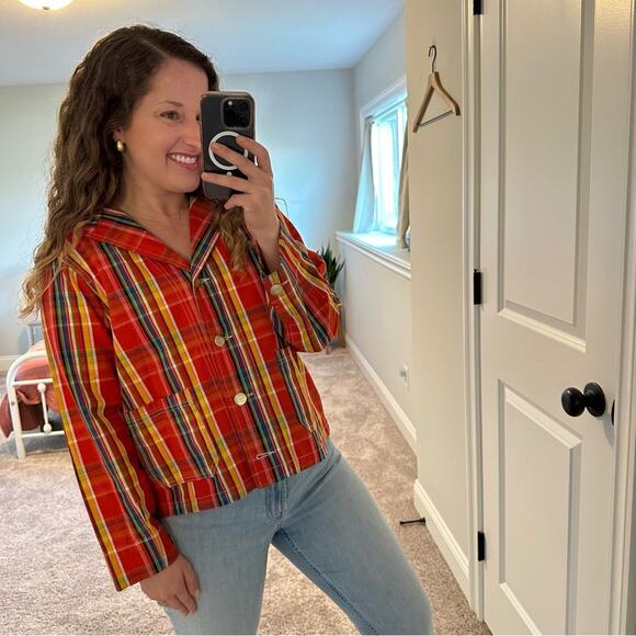 Big Bud Press Plaid Jacket Oversized XS - Picture 4 of 9